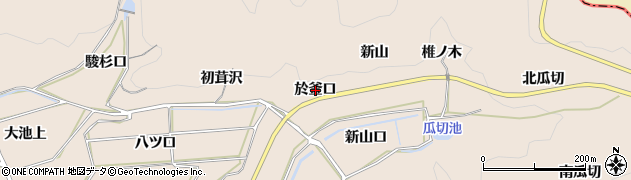 愛知県幸田町（額田郡）深溝（於釜口）周辺の地図