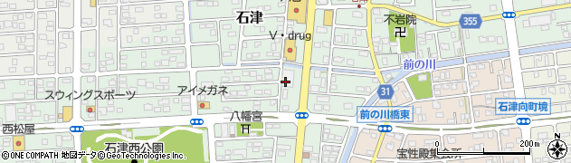 ダイソー焼津石津店周辺の地図