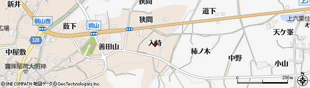 愛知県幸田町（額田郡）桐山（入持）周辺の地図