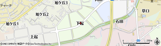 愛知県武豊町（知多郡）下起周辺の地図