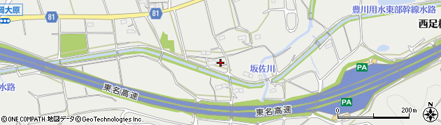 愛知県新城市富岡（南川）周辺の地図