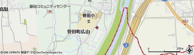 兵庫県たつの市誉田町広山552周辺の地図