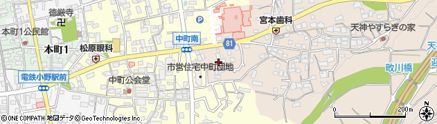 兵庫県小野市天神町956周辺の地図