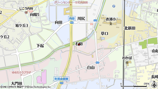 〒470-2551 愛知県知多郡武豊町石田の地図