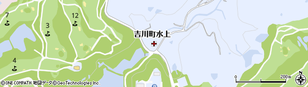 兵庫県三木市吉川町水上415周辺の地図