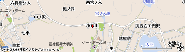 愛知県額田郡幸田町深溝小丸山周辺の地図