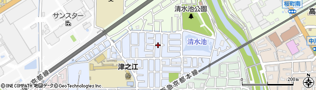 大阪府高槻市津之江北町18周辺の地図