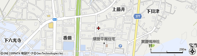 愛知県豊川市平尾町上藤井3周辺の地図