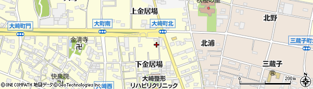 愛知県豊川市大崎町下金居場11周辺の地図