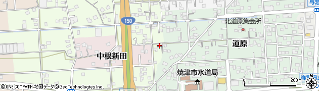 静岡県焼津市中根148周辺の地図