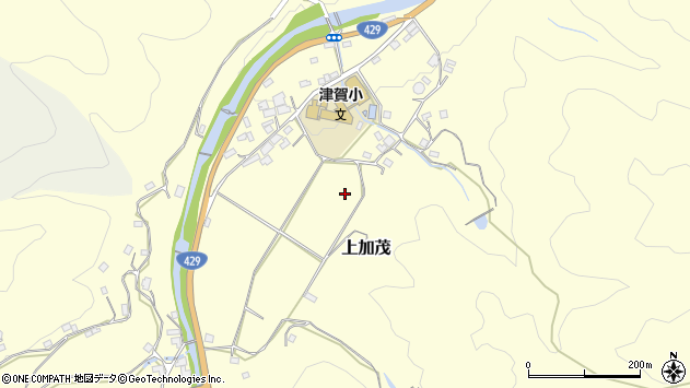 〒709-2341 岡山県加賀郡吉備中央町上加茂の地図