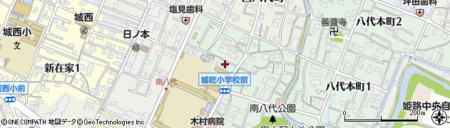 兵庫県姫路市南八代町16周辺の地図