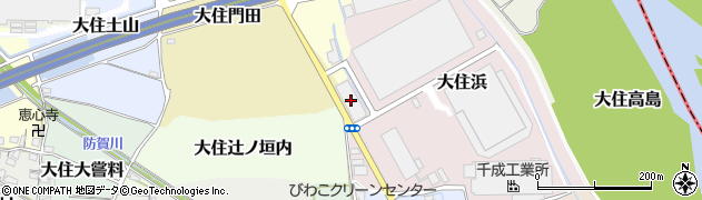 京都府京田辺市大住浜36周辺の地図