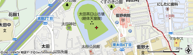 継体天皇陵周辺の地図