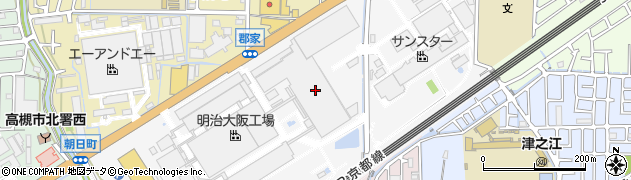 大阪府高槻市朝日町周辺の地図