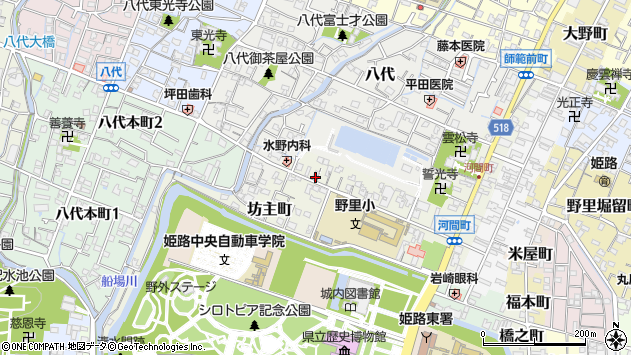 〒670-0011 兵庫県姫路市坊主町の地図