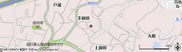 愛知県豊橋市石巻西川町（下前田）周辺の地図