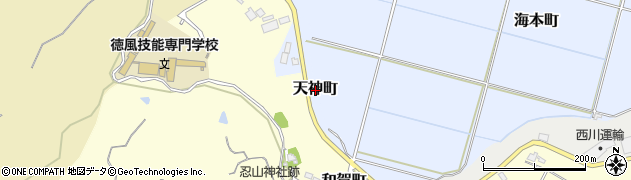 三重県亀山市天神町周辺の地図