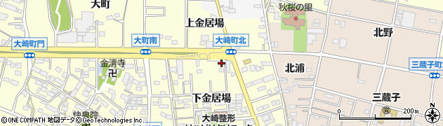 愛知県豊川市大崎町下金居場10周辺の地図