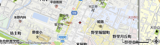 兵庫県姫路市野里寺町周辺の地図