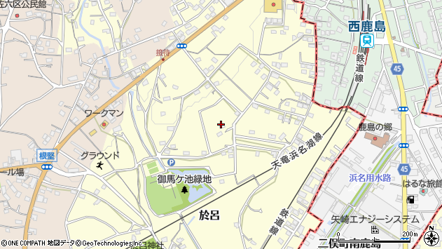 〒434-0015 静岡県浜松市浜名区於呂の地図