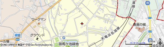 静岡県浜松市浜名区於呂周辺の地図
