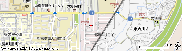 大阪府高槻市天川新町周辺の地図