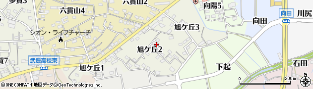 愛知県知多郡武豊町旭ケ丘周辺の地図