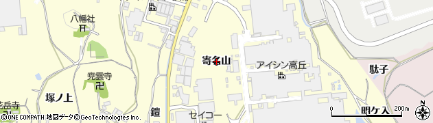 愛知県西尾市吉良町瀬戸（寄名山）周辺の地図