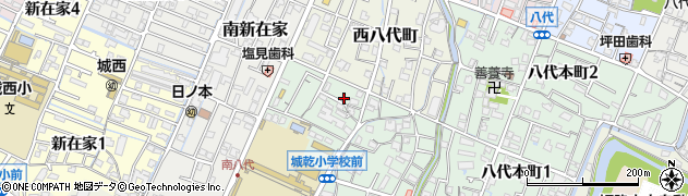 兵庫県姫路市南八代町18周辺の地図