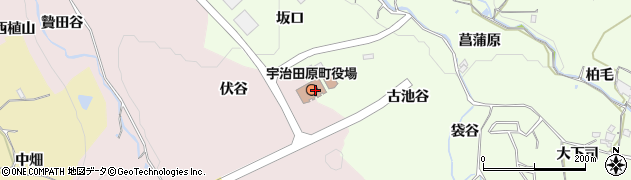 宇治田原町役場　産業観光課周辺の地図
