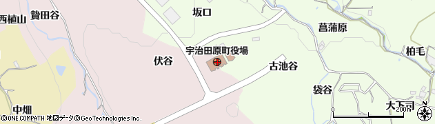 京都府綴喜郡宇治田原町周辺の地図