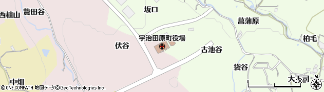 宇治田原町役場周辺の地図