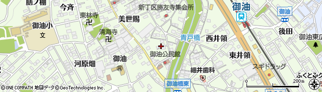 愛知県豊川市御油町美世賜195周辺の地図