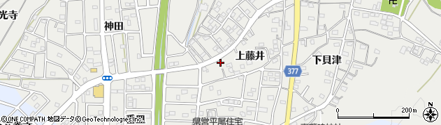 愛知県豊川市平尾町上藤井45周辺の地図