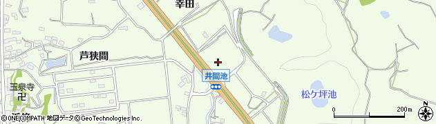 愛知県常滑市大谷（井間池）周辺の地図