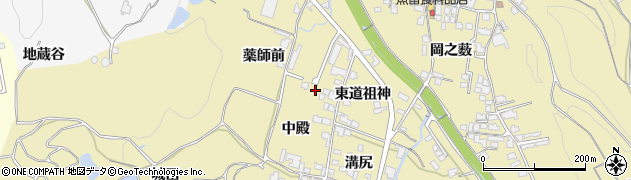 京都府綴喜郡宇治田原町南薬師前周辺の地図
