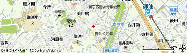 愛知県豊川市御油町美世賜200周辺の地図