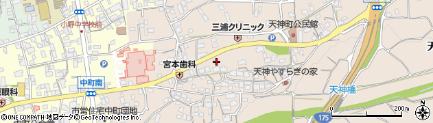 兵庫県小野市天神町1020周辺の地図