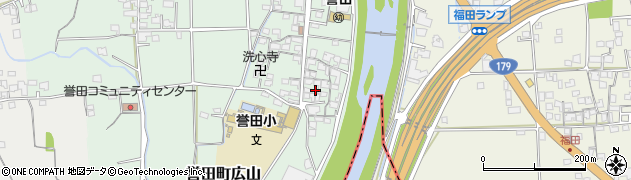 兵庫県たつの市誉田町広山535周辺の地図