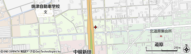 静岡県焼津市中根202周辺の地図