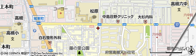 高槻藤の里郵便局周辺の地図
