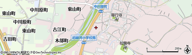 大阪府池田市中川原町周辺の地図