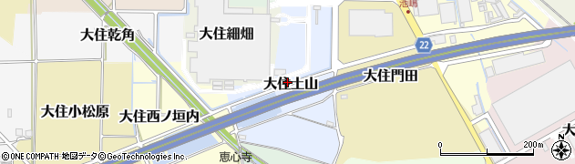京都府京田辺市大住土山周辺の地図
