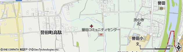 兵庫県たつの市誉田町広山621周辺の地図