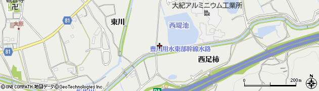 愛知県新城市富岡（東川）周辺の地図