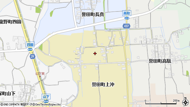 〒679-4139 兵庫県たつの市誉田町上沖の地図
