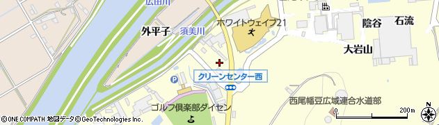 愛知県西尾市吉良町岡山献上田周辺の地図