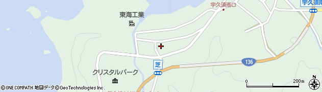 静岡県西伊豆町（賀茂郡）宇久須（芝）周辺の地図