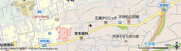 兵庫県小野市天神町1028周辺の地図